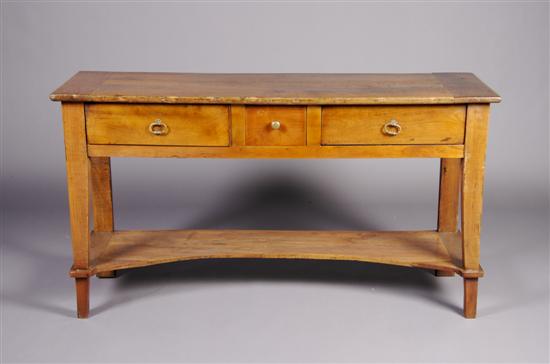 Appraisal: A Provincial Console Table Height x width x depth inches