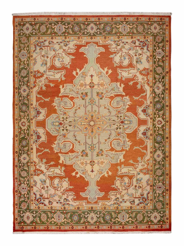 Appraisal: A Serapi Design Flatweave Rug A Serapi Design Flatweave Rug