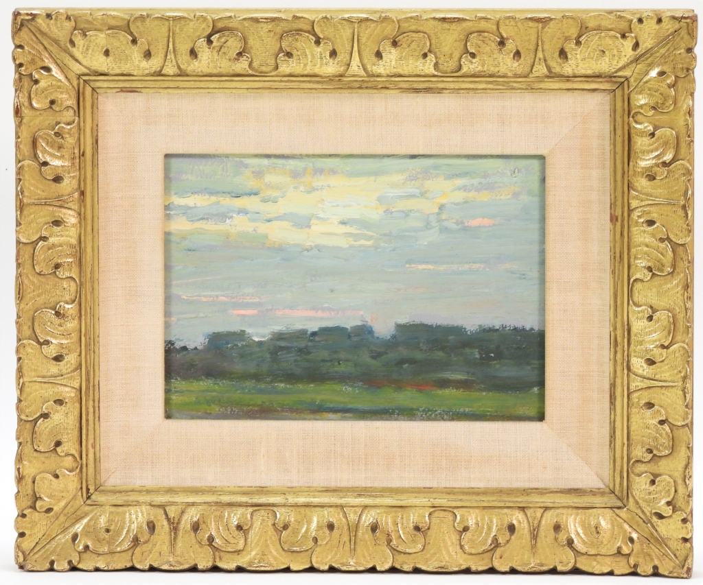 Appraisal: ROBERT HOGG NISBET FOREST LANDSCAPE PAINTING Connecticut Rhode Island -