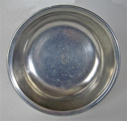 Appraisal: Pewter basin richard austin - boston ma circa With molded