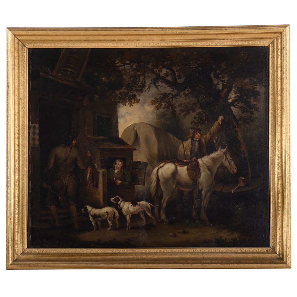 Appraisal: British School th c The Hunter's Return oil Oil on