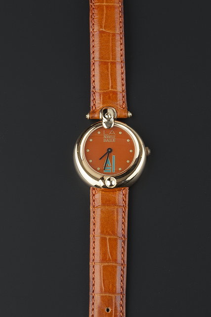 Appraisal: A lady's ct gold cased wristwatch by La Nouvelle Bague