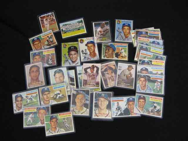 Appraisal: 's Baseball Cards Milwaukee Braves Topps complete set of plus