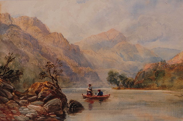 Appraisal: DAVID COX JNR - A Scottish mountain loch view with