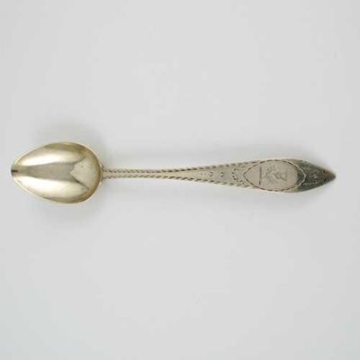 Appraisal: Irish provincial a George III Irish provincial bright-cut tablespoon with