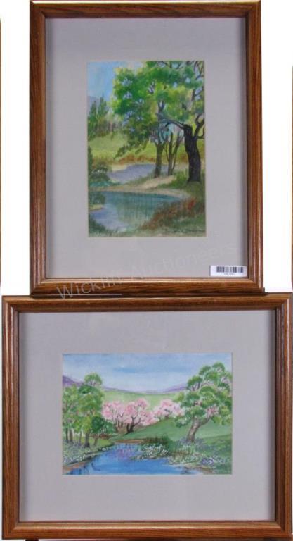 Appraisal: Beulah H Brown IN - WC Landscapes including x signed