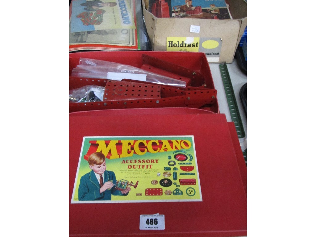 Appraisal: Lot comprising two Meccano sets A A loose Mecanno magazines