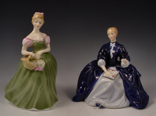 Appraisal: ROYAL DOULTON FIGURINES To include Clarissa '' Laurianna ''