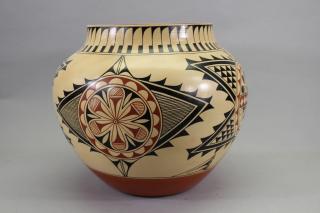 Appraisal: Jemez New Mexico Signed Pottery Jar Jemez New Mexico Signed