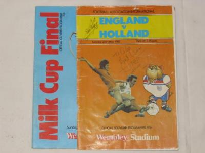 Appraisal: A match programme for England v Holland at Wembley May