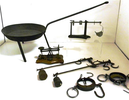 Appraisal: Collection of six th C scales including two circular German