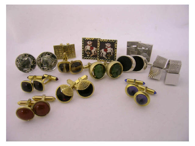 Appraisal: Twelve pair of cuff links