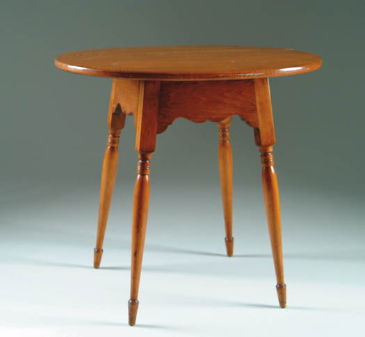 Appraisal: REPRODUCTION QUEEN ANNE OVAL TAVERN TABLE Shaped skirt splayed legs