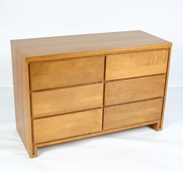 Appraisal: Conant Ball dresser designed by Russel Wright six drawers H