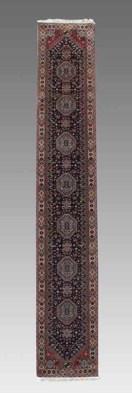 Appraisal: MODERN PERSIAN HAND KNOTTED WOOL RUNNER ' '' x '