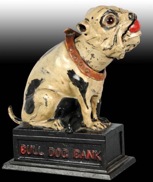 Appraisal: Cast Iron Bull Dog Mechanical Bank Description Manufactured by J