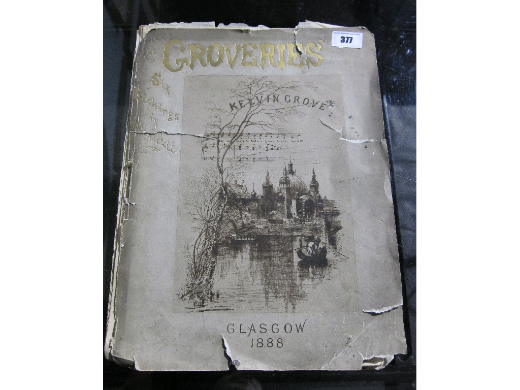 Appraisal: Folio of etchings of Glasgow