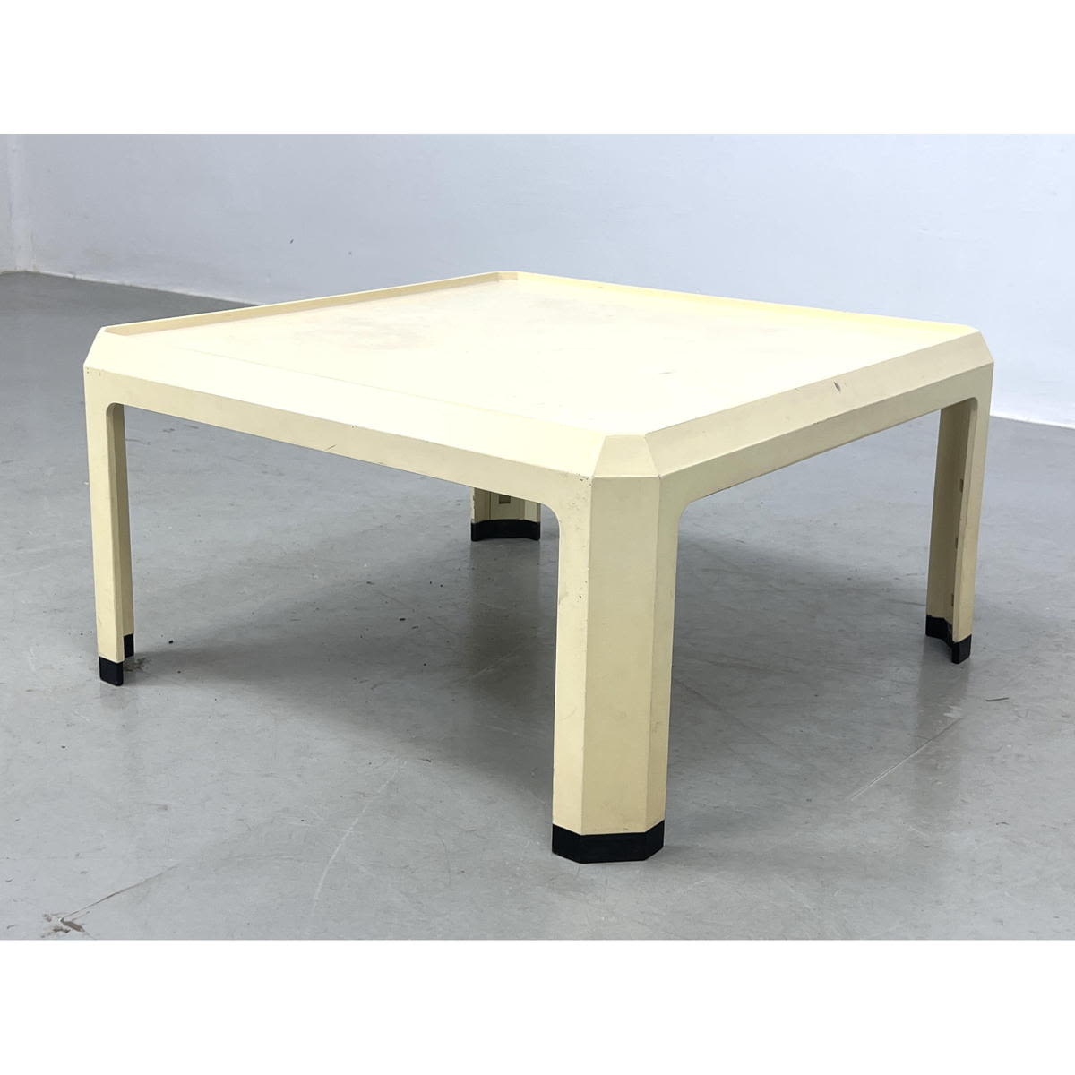 Appraisal: s Alberto Rosselli for Kartell Off White Plastic Coffee Table