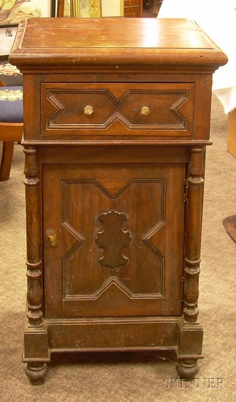 Appraisal: Jacobean-style Mahogany Night Table