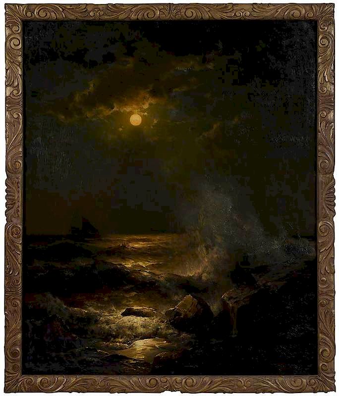 Appraisal: Mauritz Frederik Hendrick De Haas Holland New York - Moonlit