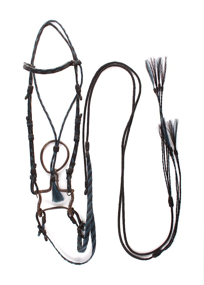 Appraisal: Canyon City Colorado Prison Horsehair Headstall This is a braided