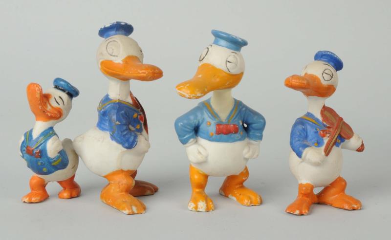 Appraisal: Lot Of Donald Duck Chalkware Carnival Prizes All made in