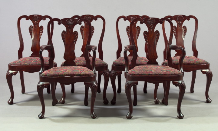 Appraisal: Suite of Twelve George III-Style Mahogany Dining Chairs mid- th