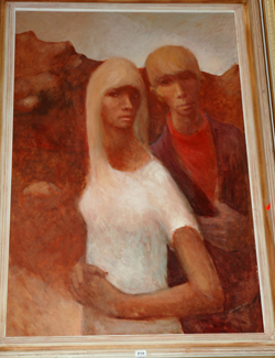 Appraisal: BERNHARD RUST MAN AND WOMAN OIL ON BOARD