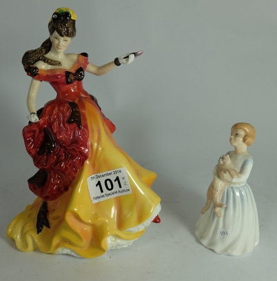 Appraisal: Royal Doulton figures Belle HN and My First Pet HN