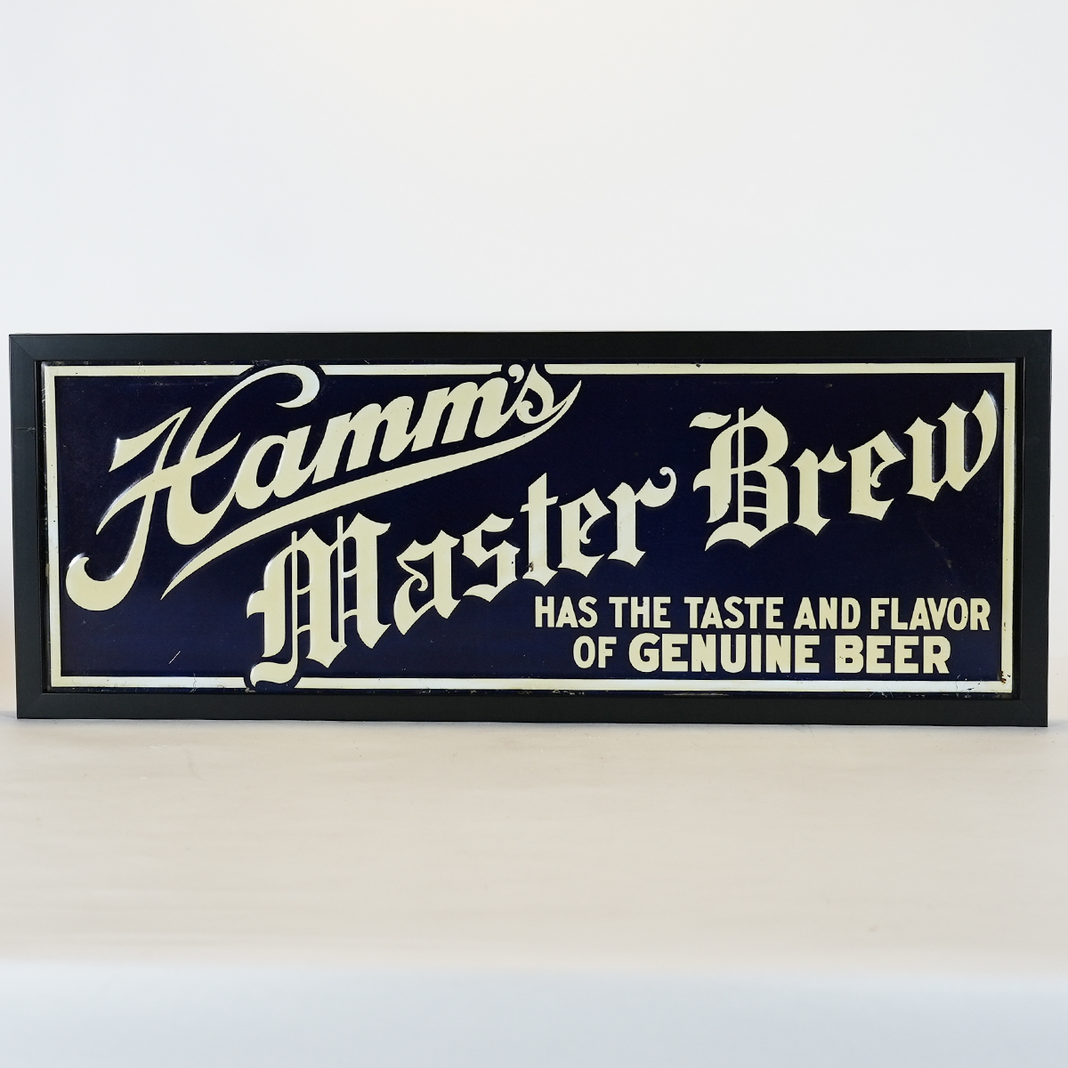 Appraisal: Hamms Master Brew Taste of Beer Embossed Prohibition Tin Sign