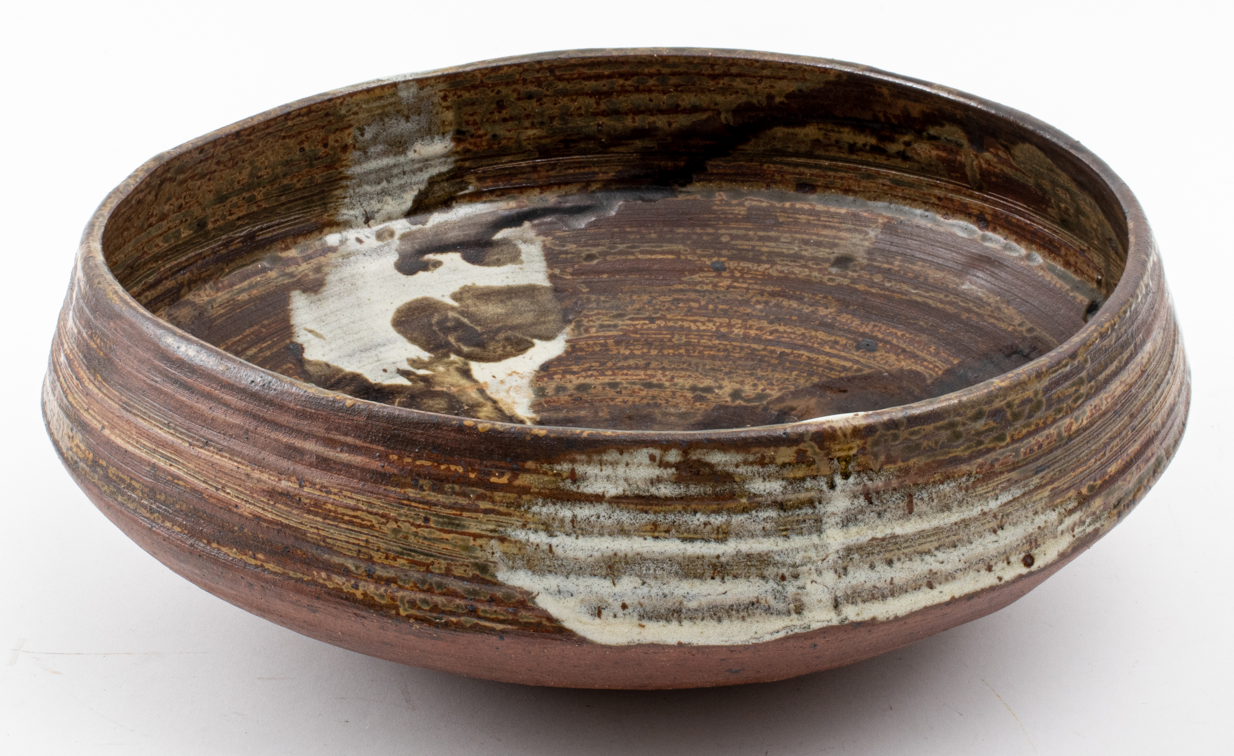 Appraisal: JANET LEACH ST IVES LARGE STUDIO ART POTTERY BOWL Janet