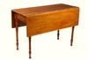 Appraisal: DINING TABLE - Tiger maple Sheraton period drop leaf dining