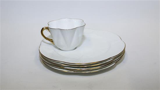 Appraisal: Sale Lot An English Porcelain Dessert Service Shelley comprising dessert