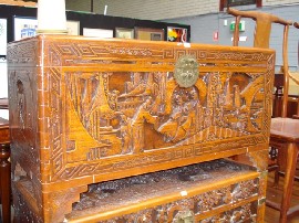 Appraisal: A Chinese Camphor wood chest