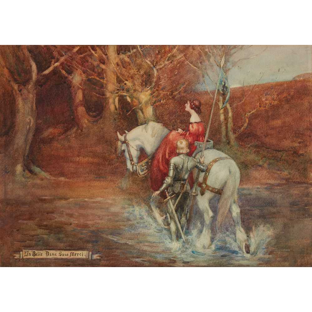 Appraisal: GEORGE MOTTRAM MOORHOUSE - LA BELLE DAME SANS MERCI watercolour