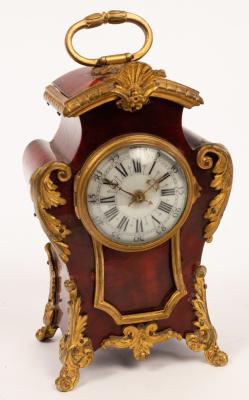 Appraisal: A late th Century French eight-day mantel clock tortoiseshell and