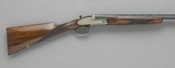 Appraisal: A gauge Spanish sidelock side-by-side shotgun Serial no gauge inch