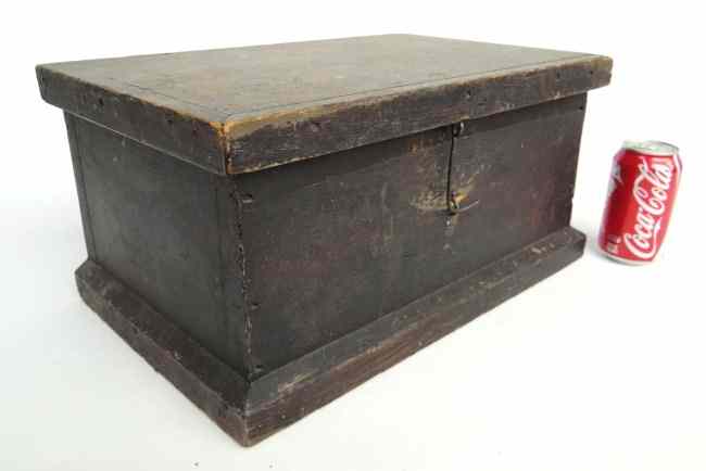 Appraisal: th c document box '' W '' Ht