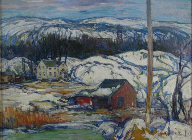 Appraisal: Charles Reiffel CA - x oil on board signed lower