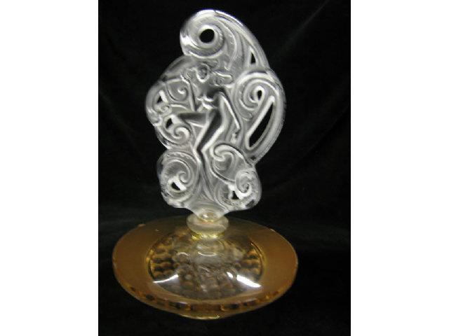 Appraisal: Lalique French Crystal Perfume Bottle Songe collectors society edition tall