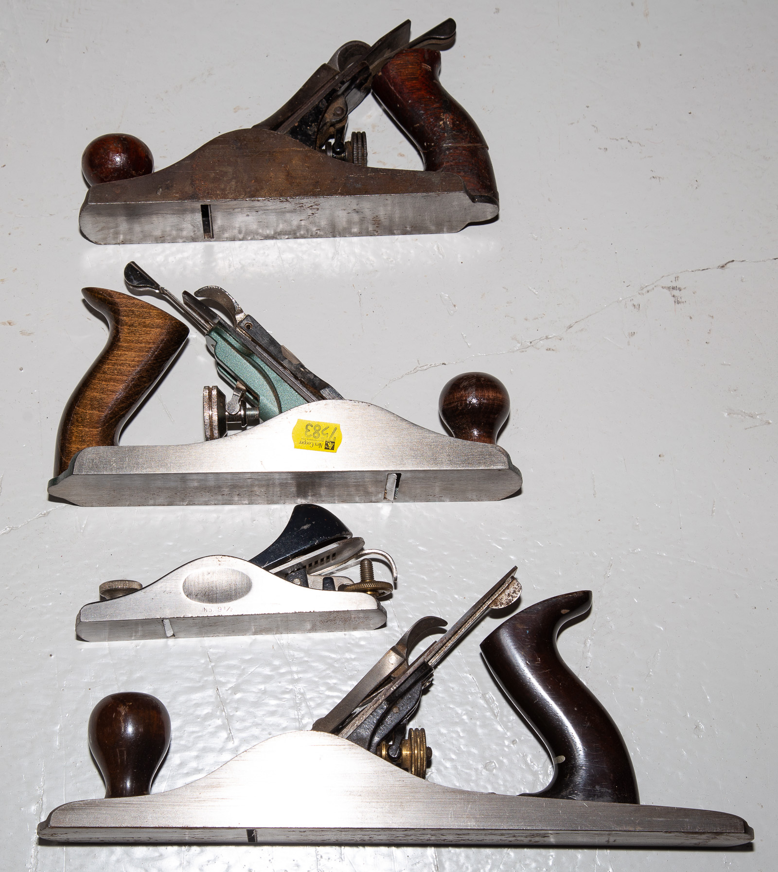 Appraisal: SELECTION OF FOUR HAND PLANES Including a Bailey trying plane