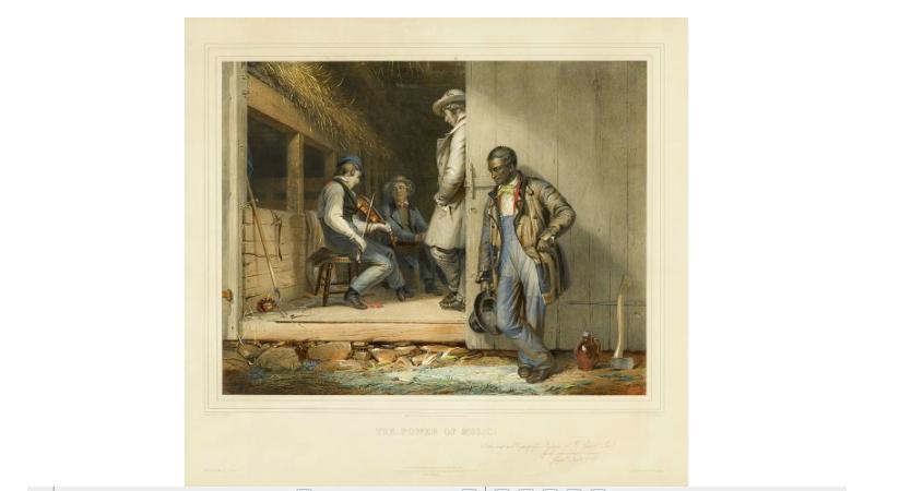 Appraisal: Hand-Colored Lithograph Mount W illiam S idney The Power of