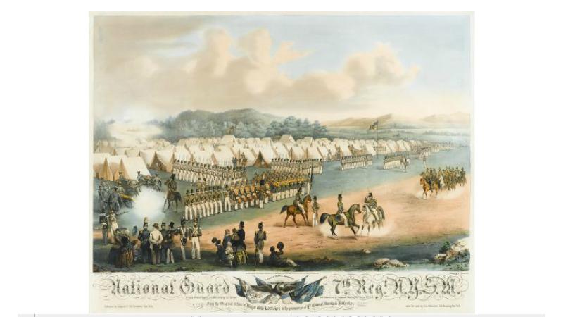 Appraisal: Hand-Colored Lithograph Botticher Otto after National Guard th Reg N