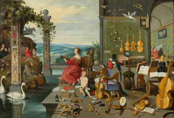 Appraisal: BRUEGHEL JAN the elder Brussels - Antwerp follower Pair of