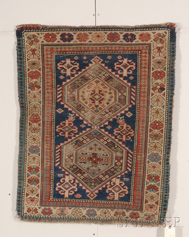 Appraisal: Shirvan Rug East Caucasus last quarter th century outer guard