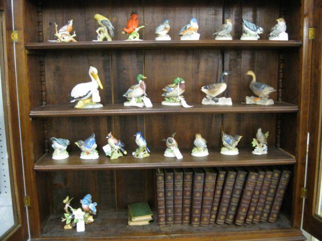 Appraisal: Collection of Bisque Porcelain Bird Waterfowl Figurines to wide variety