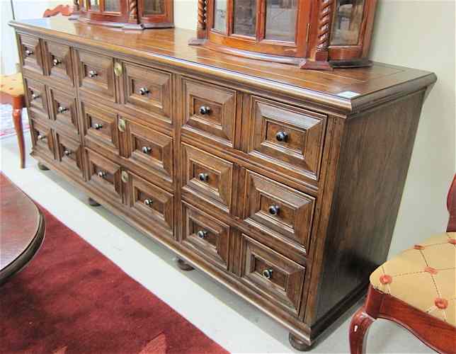 Appraisal: HENREDON NINE-DRAWER DRESSER ''Folio Twelve'' Collection Henredon Furniture Co Morganton