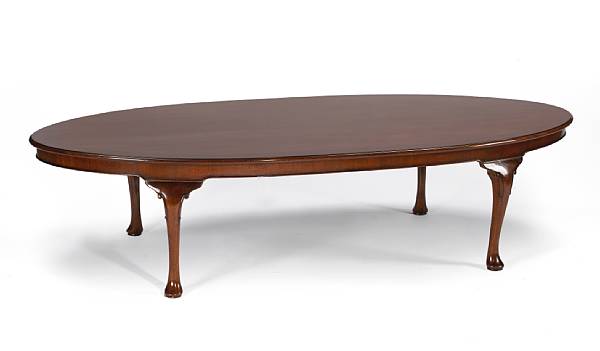 Appraisal: A George II style mahogany rectangular low table height in