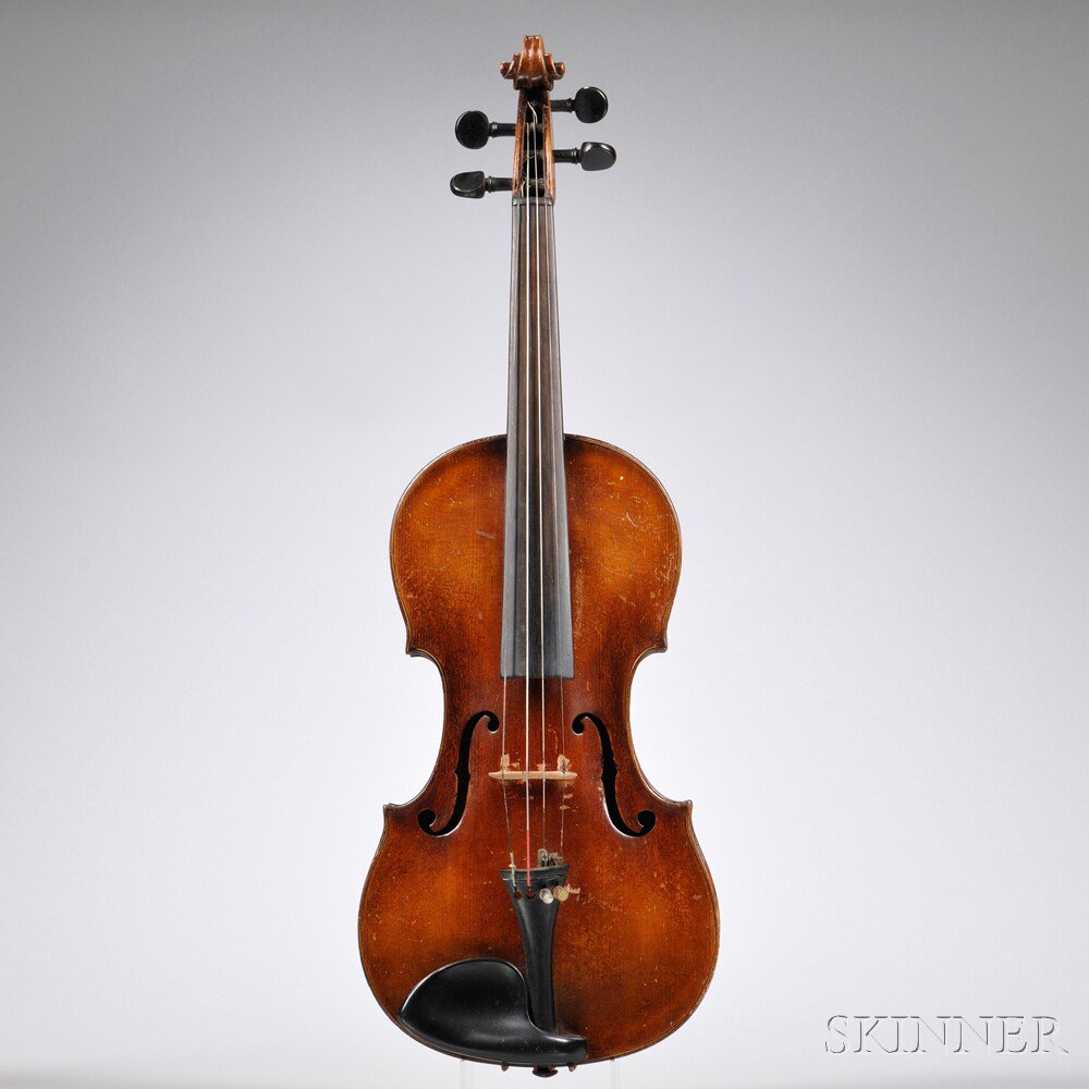 Appraisal: Violin labeled AMATUS length of back mm Estimate - Needs