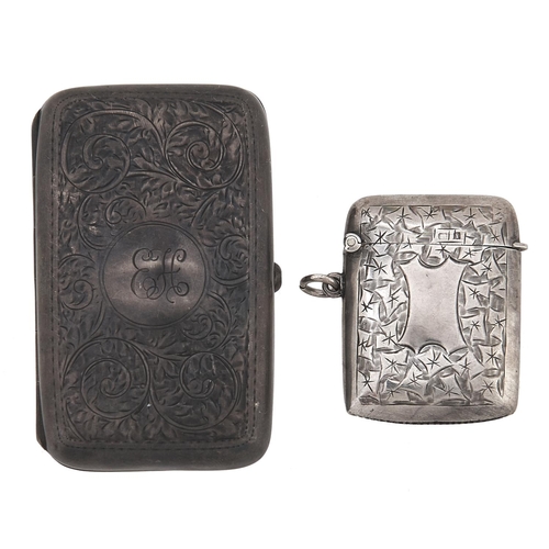 Appraisal: An Edwardian silver lady's cigarette case mm by W H